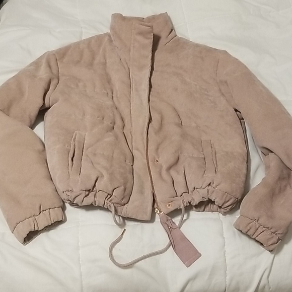 Fashion nova cover your tracks puffer jacket mauve - Picture 4 of 8